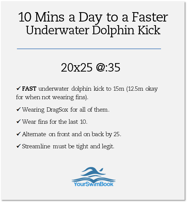 10 Minutes a Day to a Faster Underwater Dolphin Kick