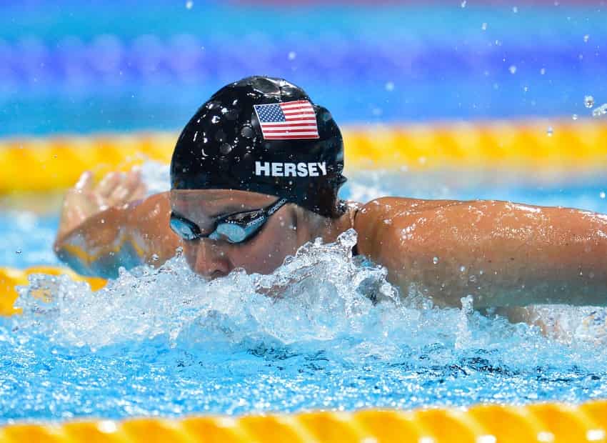 Kathleen Hersey Swimmer Training