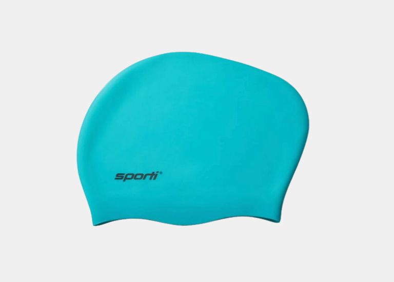 Sporti Long Hair Bun Silicone Swim Cap