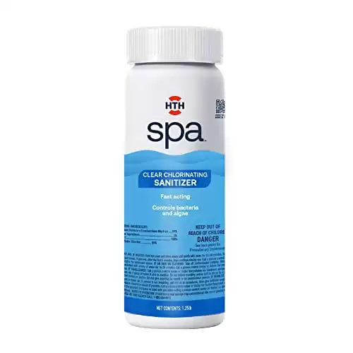 HTH Spa 86134 Clear Chlorinating Sanitizer, Spa & Hot Tub Chemical Controls Bacteria and Algae, 2.25 lbs