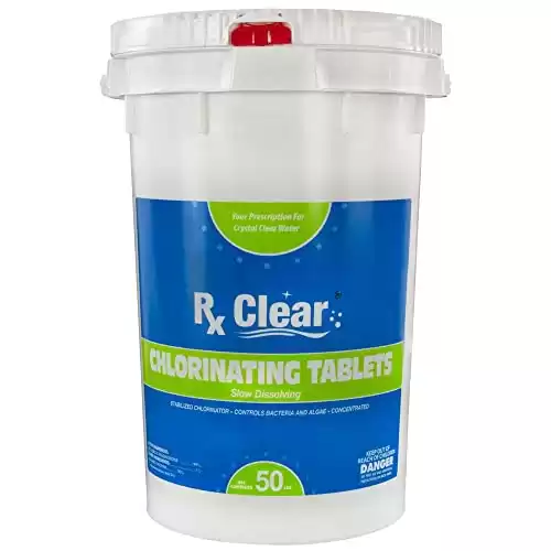 Rx Clear 3-Inch Individually Wrapped Chlorine Tablets
