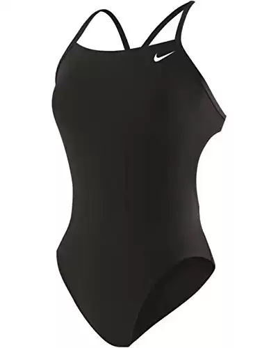 Nike Poly Core Solid Cut Out Tank Swimsuit
