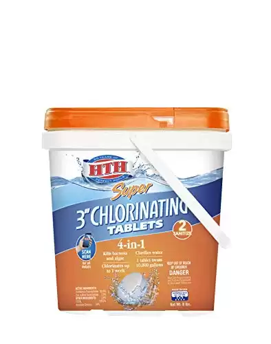 HTH Super 3" Chlorinating Tablets Swimming Pool Chlorine