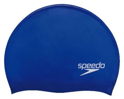 Speedo Flipturns Adult Silicone Black Star Bolt Swim Cap NEW 