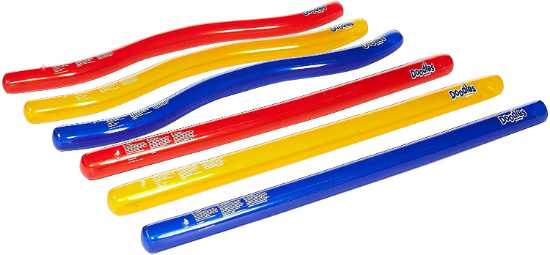 SwimLine Doodles Inflatable Swimming Pool Noodles