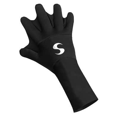Easyinsmile Swimming Gloves Swimming Hand Paddles Swim Training Gloves Fingerless Webbed Water Resistance Aqua Fit 1 Pair 