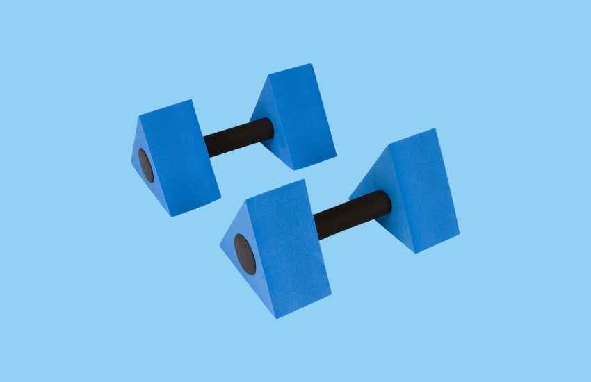 Aqquatix Aqua Fitness Green Dumbells Pair For Water Aerobics Strength Training