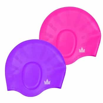 Friendly Swede Long Hair Swim Cap 2 pack