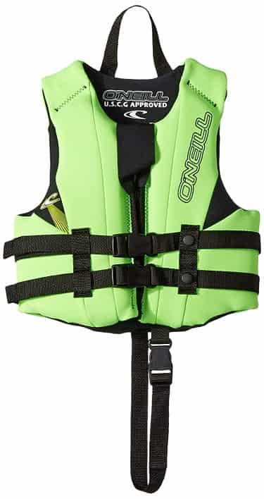 O'Neill Reactor Child Life Jacket Green