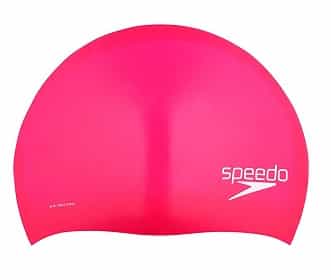 Speedo Silicone Long Hair Swim Cap pink