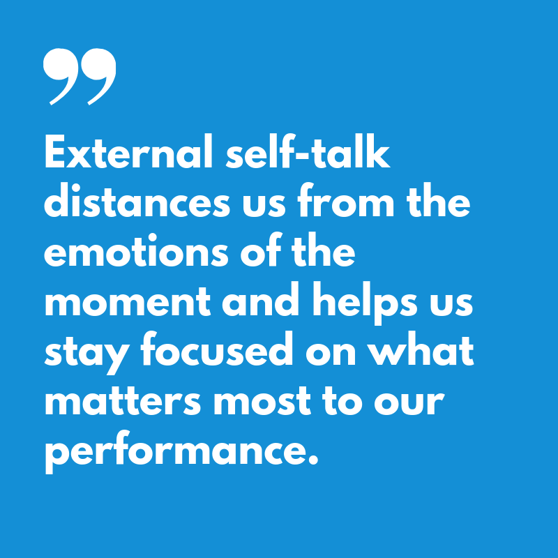 External Self-Talk for Swimmers