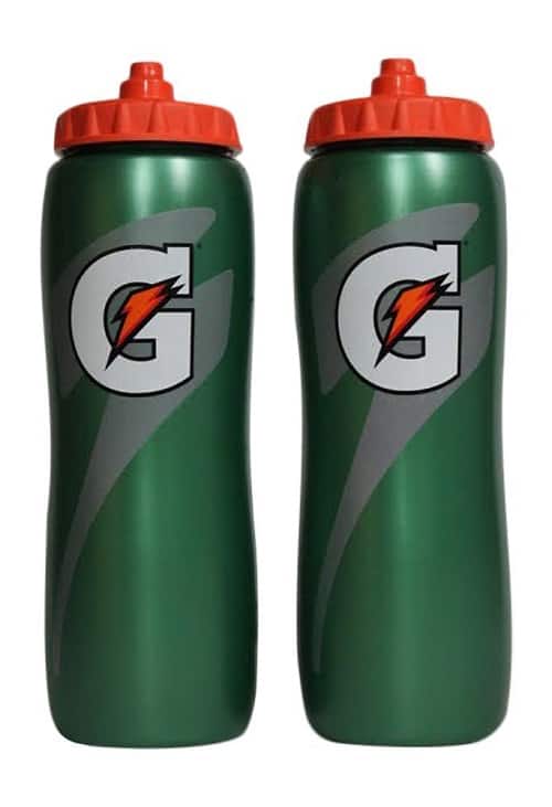 Swim bag essentials - Gatorade water bottle