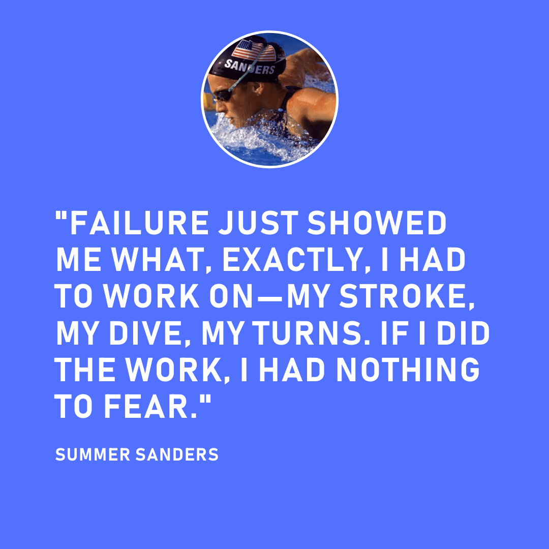 Summer Sanders Swimmer Motivational Quote