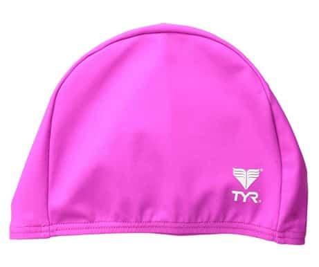 TYR Lycra Swim Cap for Children Pink