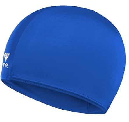 TYR Lycra Swim Cap for Children Blue