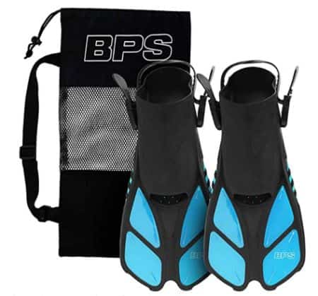 BPS Short-Blade Snorkeling Fins