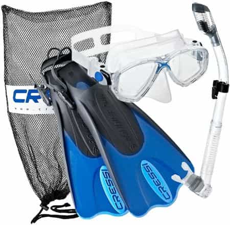 Cressi Palau Snorkel Set with Gear Bag