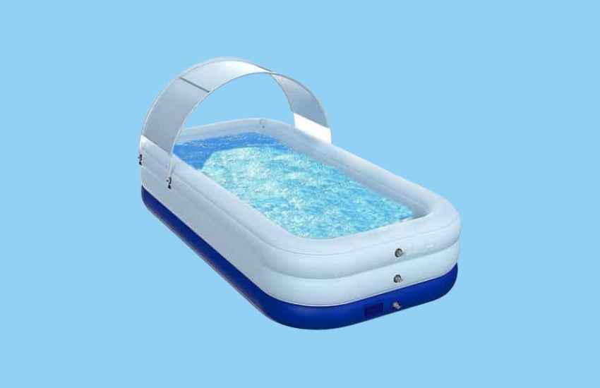 Lovinouse Inflatable Pool with Sunshade Canopy