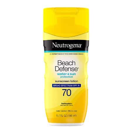 Protector solar resistente al agua Beach Defense de Neutrogena