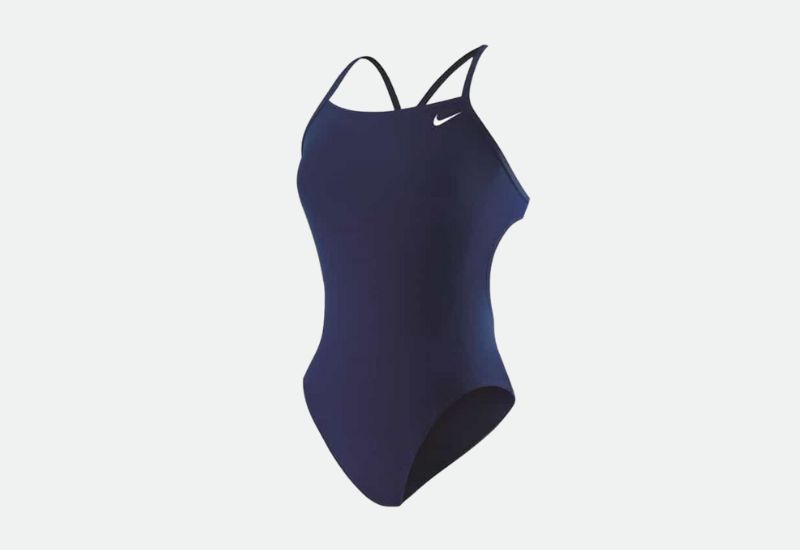 Nike Poly Core Solid Swimsuit for Swimming Laps