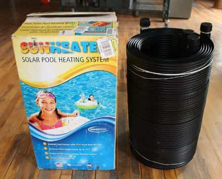 Pool heater for shop above ground pool