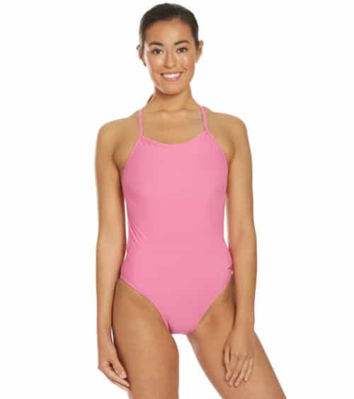 Speedo Turnz Women’s Solid One-Piece Swimsuit - Cheap Swimsuits