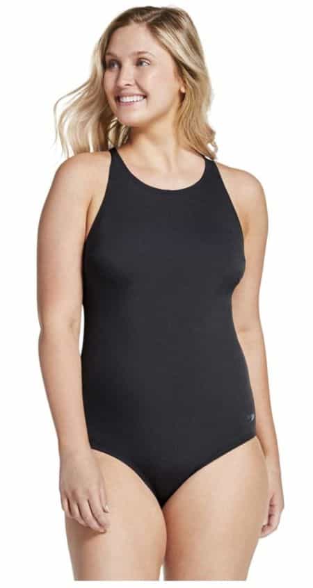 Speedo Women’s High Neck Swimsuit for Water Exercise