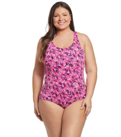 Sporti Plus Size Gianna Blossom One-Piece Swimsuit - Cheap Swimsuits for Women