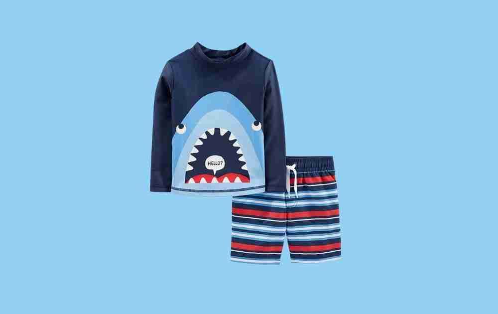 Simple Joys Rash Guard Set for Boys