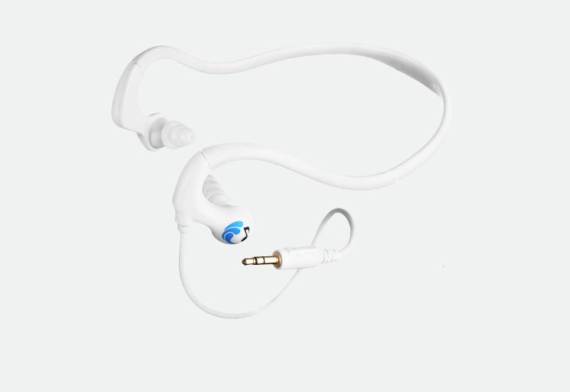 HydroActive Short-Cord Waterproof Headphones for Swimming