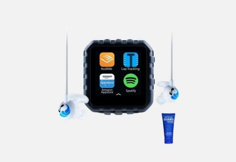Lettore MP3 Impermeabile IPX8 Con Clip – 8 GB Di Memoria, Auricolari Inclusi, Per Nuoto, Surf E Sport Acquatici (Colore Nero)