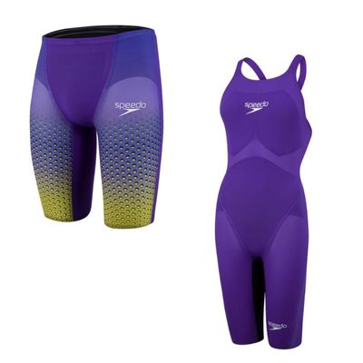 Speedo Fastskin LZR Pure Intent Openback Kneeskin Black/Blood Red