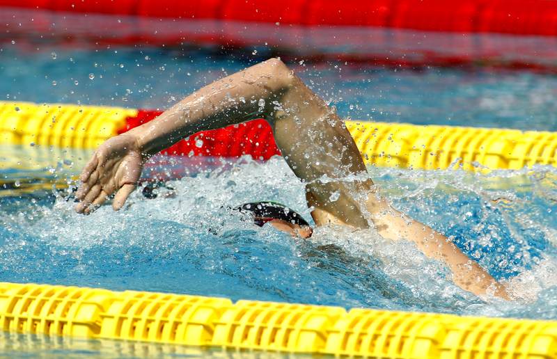 Head Spine Line for Swimming Body Position