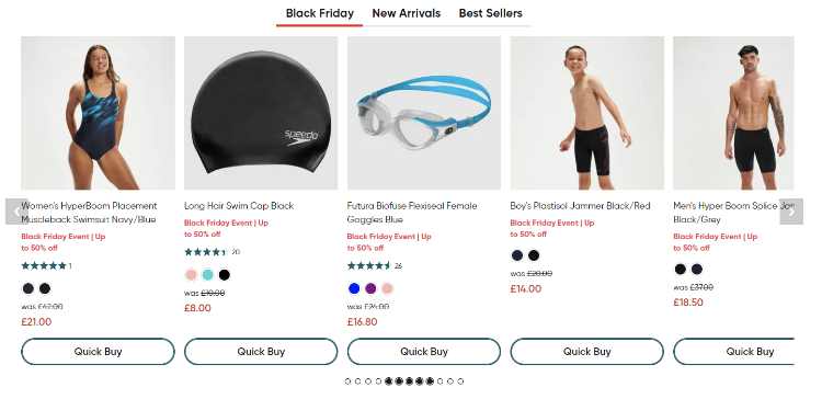 Black Friday Deals for Swimmers - Speedo