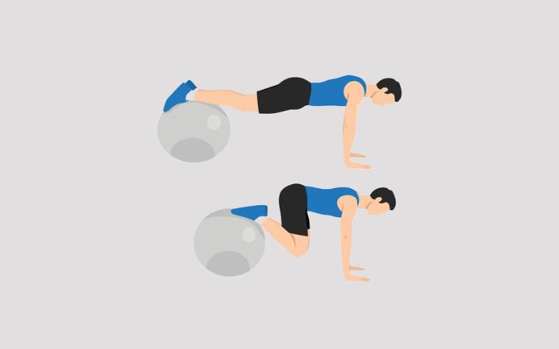 Dryland Exercises for Faster Swim Turns - Swiss Ball Tucks