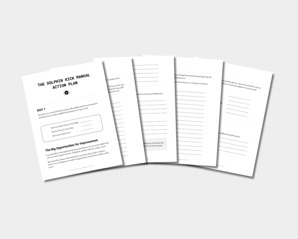 The Dolphin Kick Manual - Action Plan